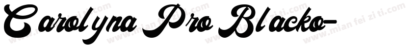 Carolyna Pro Blacko字体转换